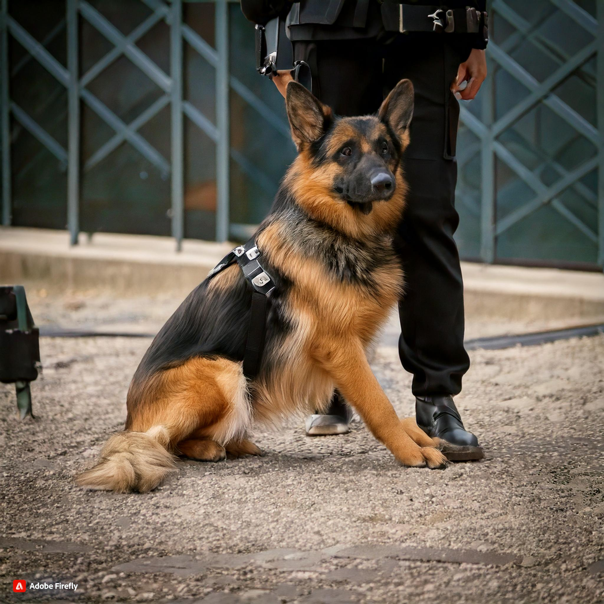 Agent de sécurité privée cynophile